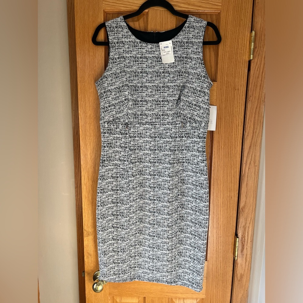 ENFOCUS STUDIO  Womens Black Gray Dress Sz 8 NWT